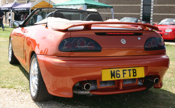At MGFest08 I saw this Volacno MGF with a Cheetah style rear bumper